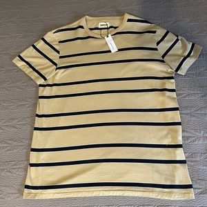 NWT Taylor Stitch Organic Cotton Tee Khaki Strip (XL-44) Archived